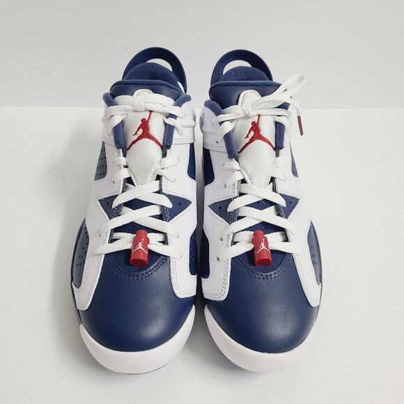 NEW Nike Air Jordan 6 Retro Low Olympic Golf Shoes DV1376-101 Size 8 White main image 7